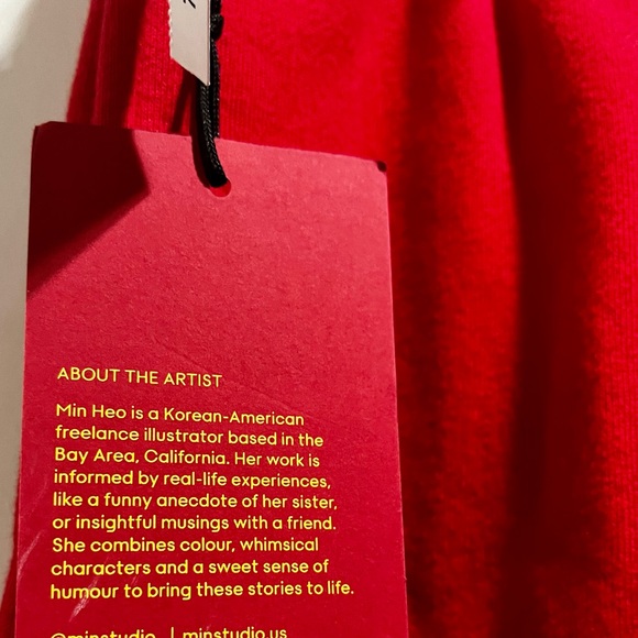 NWT Aritzia X Min Heo Lunar NY Mega flashing red joggers/ sweatpants - Picture 6 of 16